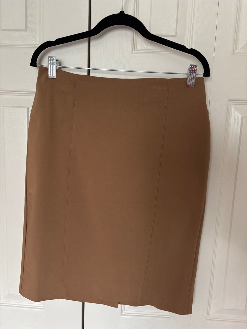 Van Heusen Camel Brown Pencil Skirt - Sleek Office Staple